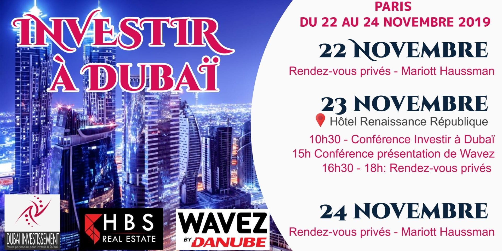 Rvements Investir à Dubai - Paris Novembre 2019