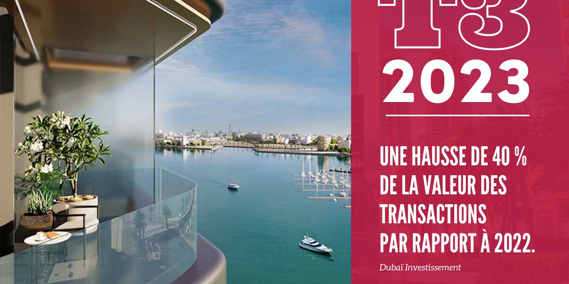 Le Marché Immobilier de Dubaï Enregistre une Hausse de 40% au T3 2023 cover