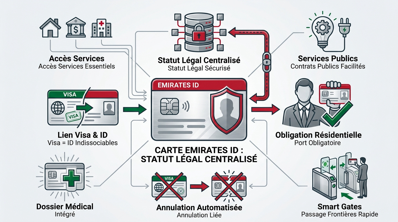 Carte Emirates ID officielle pour résident à Dubaï